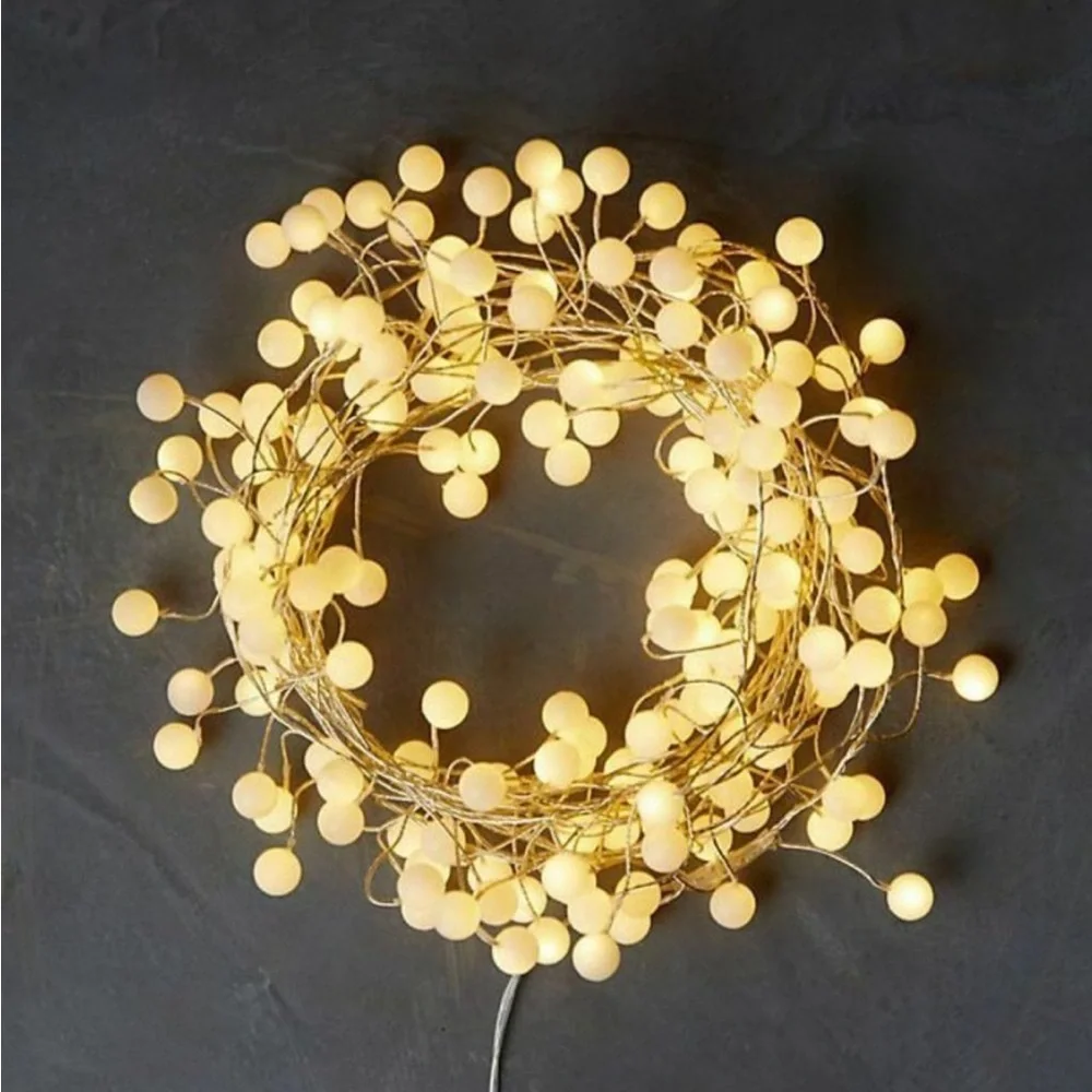 NWT Anthropologie Terrain Stargazer Snowberry Garland 15’